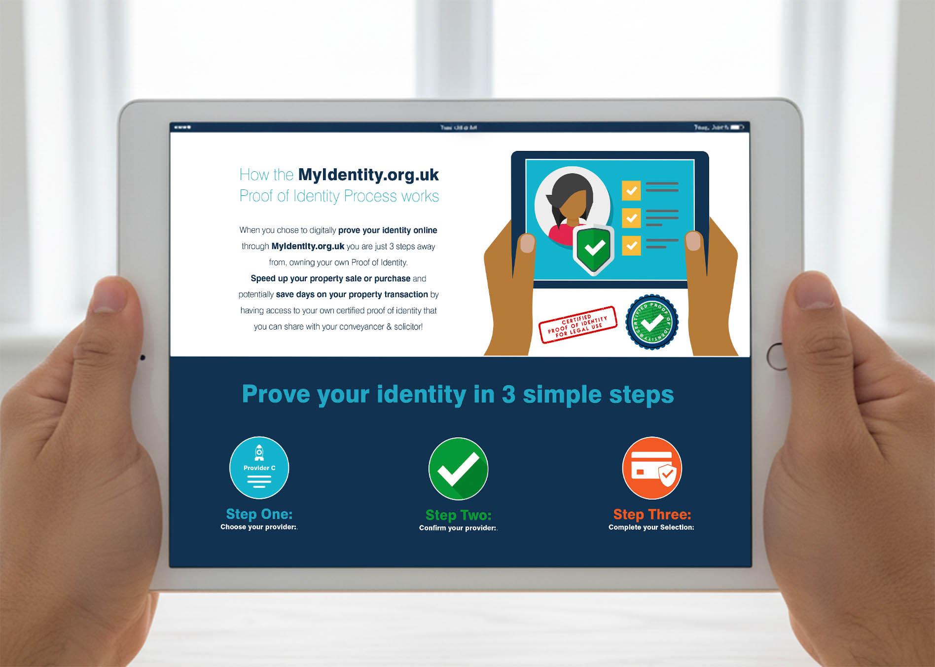 My Identity user info page design